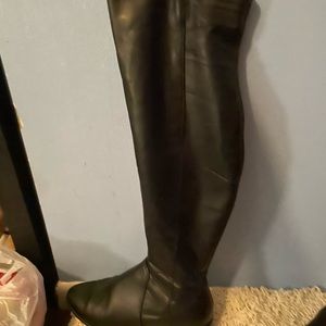 Black boots thigh high